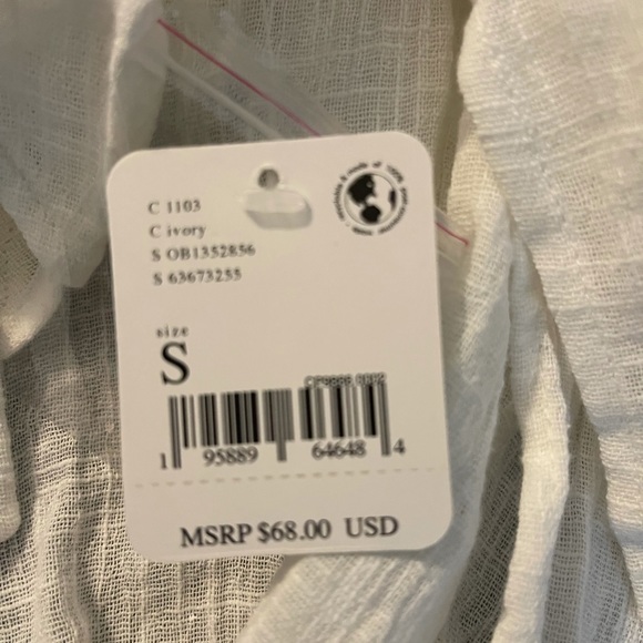 NWT Free People White Top • Size Small - Picture 5 of 7